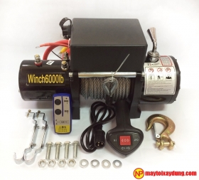 TỜI KÉO XE 6000LBS 12V-24V